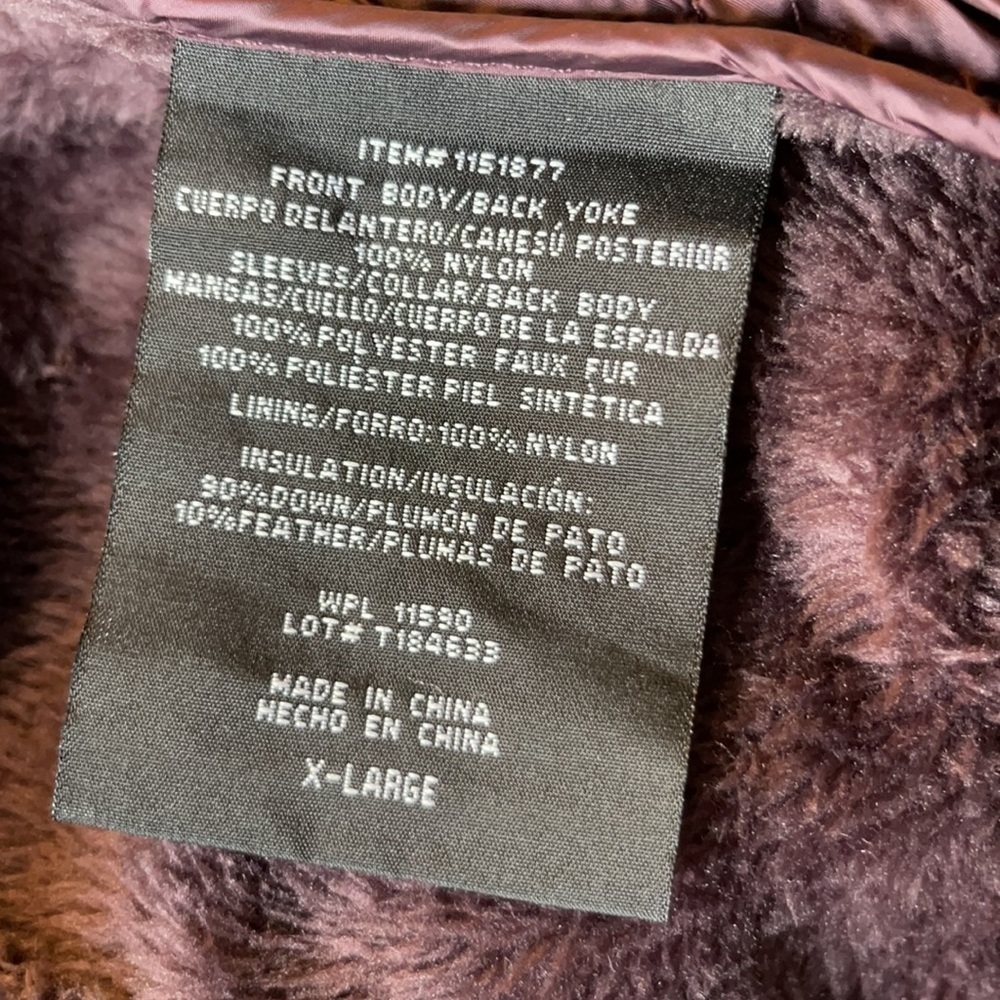 32 degree Heat Eggplant Packable Zipper Front Jacket. Size XL. P/5/A1653 - Picture 5 of 7